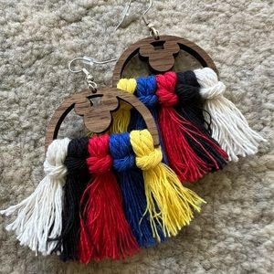 DISNEY macrame earrings